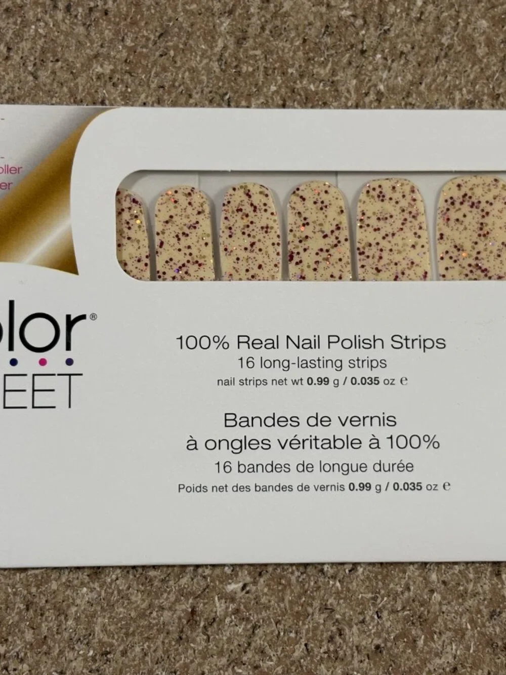Color Street 100% Real Nail Polish Strips 5ct (16 long-lasting strips each)